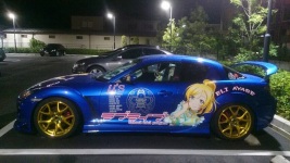 ブラッシュド/キャンディイエローカスタムのRX8純正ホイール装着画像