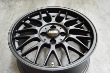 BBS RG 純正シルバーからマットブラックへ色変えカスタム塗装リメイク