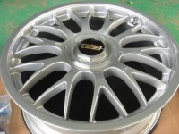 BBS RG フルオーバーホール修理ハイパーシルバー仕上げ