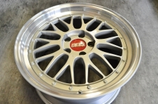 BBS LM 18インチ 純正オールゴールドからシルバー/ポリッシュにリフレッシュリメイク