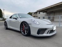 ブラッシュド/キャンディーカスタムのポルシェGT3純正ホイールを実車へ装着