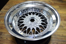 BBS RS 17インチをフルポリッシュ加工＆リム交換で18インチ化