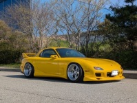 リバレル+ブラッシュドカスタムRE雨宮をRX-7(FD3S)へ装着画像
