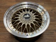 18インチBBSスーパーRSをシャンパンゴールド塗装＆リバレル加工