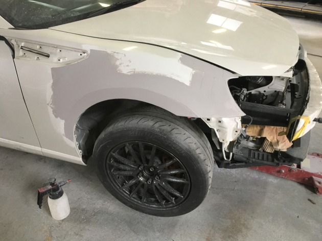 スバルbrz 作業経過報告 パネル一枚パテ成形 板金塗装専門店 車の修理 カスタム 改造 札幌のプラスペイントワーク Do Blog ドゥブログ
