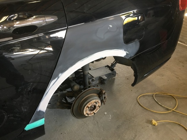 ホンダアコードワゴン ボロボロになったリアフェンダータイヤアーチサビ修理完成 板金塗装専門店 車の修理 カスタム 改造 札幌のプラスペイントワーク Do Blog ドゥブログ