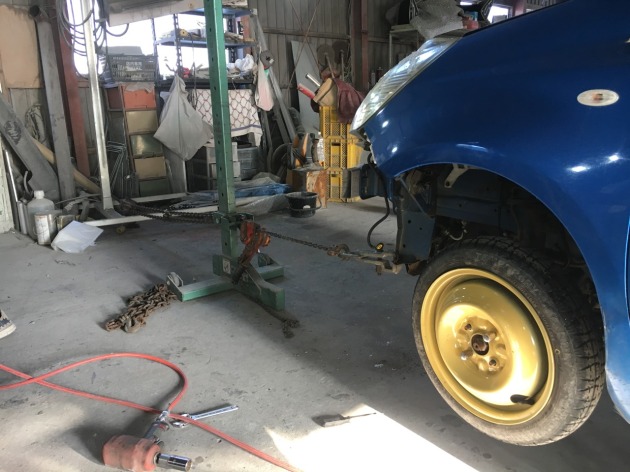 足回りがメインで損傷してしまった日産ノート修理完了です 板金塗装専門店 車の修理 カスタム 改造 札幌のプラスペイントワーク Do Blog ドゥブログ