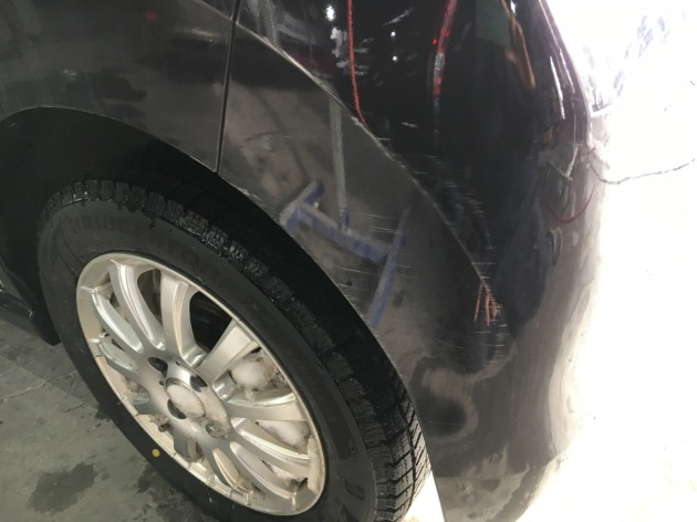 スズキワゴンr リアバンパーの擦り傷を部分塗装で費用を抑えた修理します 板金塗装専門店 車の修理 カスタム 改造 札幌のプラスペイントワーク Do Blog ドゥブログ