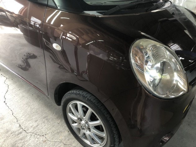 日産モコ その日仕上げでフロントフェンダーのサビ修理塗装 板金塗装専門店 車の修理 カスタム 改造 札幌のプラスペイントワーク Do Blog ドゥブログ