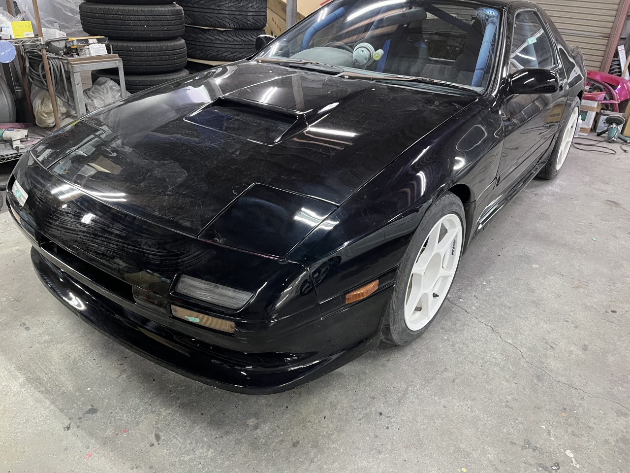 確認用　RX-7塗装依頼 業者様より全塗装依頼 マツダRX7 FCの色替えされた車両を純正色に