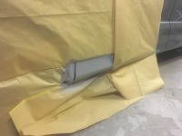 トヨタエスティマ サイドガーニッシュ(エアロ)の傷修理・塗装完成！