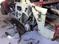 日産BNR32GT-R リアフェンダーの錆をいつも通り部分補修のご依頼