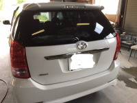 トヨタウィッシュ 追加修理依頼で左リア廻り凹み／キズ修理塗装！