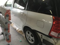 トヨタ ウィッシュリア廻りも綺麗に仕上がり本日完成です！