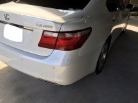 レクサスLS 修復歴がある右リアドアの塗装内部からサビ発生！修理！