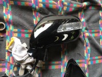 持ち込みウインカーミラーカバーをトヨタ202ブラックで塗装して取付♪