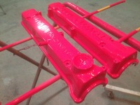 AE86 4AGエンジンヘッドカバーをクラウン純正ピンクパール塗装♫