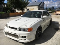 トヨタ100系チェイサー フロントバンパー&フェンダーワイド加工完成
