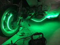 点灯方式変更とLEDテープ追加でゴールドウイングトライク再び入庫！