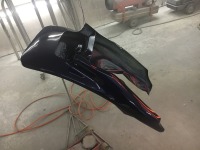 ホンダCBX  リアカウル修理塗装完了しました♫