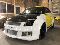 スズキスイフト  ZC31S  ラアンスポーツ製JWRC CUSTOMワイドボディーキット装着♫