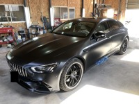メルセデスベンツGT AMG  好評頂いているブレーキキャリパーペイントでご入庫です♫