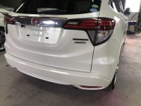 ホンダヴェゼル 予定に合わせてリア廻り修理作業完了！
