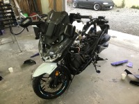 またまたバイク修理のご入庫です！現行ホンダフォルツァ外装部品交換♫