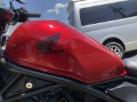 Ｈ様のホンダレブル２５０　ヘルメットの色と合わせてキャンディレッドペイントで完成♪