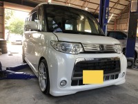 Aさまのダイハツタント  ダウンサスからノーマルサスに変更で冬支度完了♪