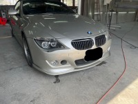 BMW650 バキバキに割れてしまったFRPエアロバンパーの修理