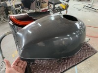 OさまのカワサキZ900   社外パーツを火の玉カラーにオールペイントのご依頼です♪