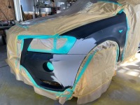 BMW  X3フロント周りの板金修理完了♪
