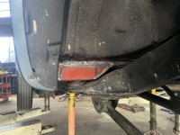 JB23ジムニー サビ腐食により脱落しかけのボディマウント部の修理完了