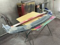 Sさまのシルビア S15  フルエアロは一瞬でした笑  バラバラになったリップスポイラー  FRP割れ補修♪