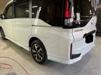 ホンダステップワゴン 擦って傷が入ってしまった下廻りの修理塗装依頼