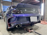 マツダRX-8  RE雨宮製リアバンパー割れ  車両保険を使用して修理のご依頼です♪