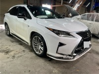 mさまののレクサスRX Fスポーツ  冬の悪路で破損したエアロ修理でご来店です♪