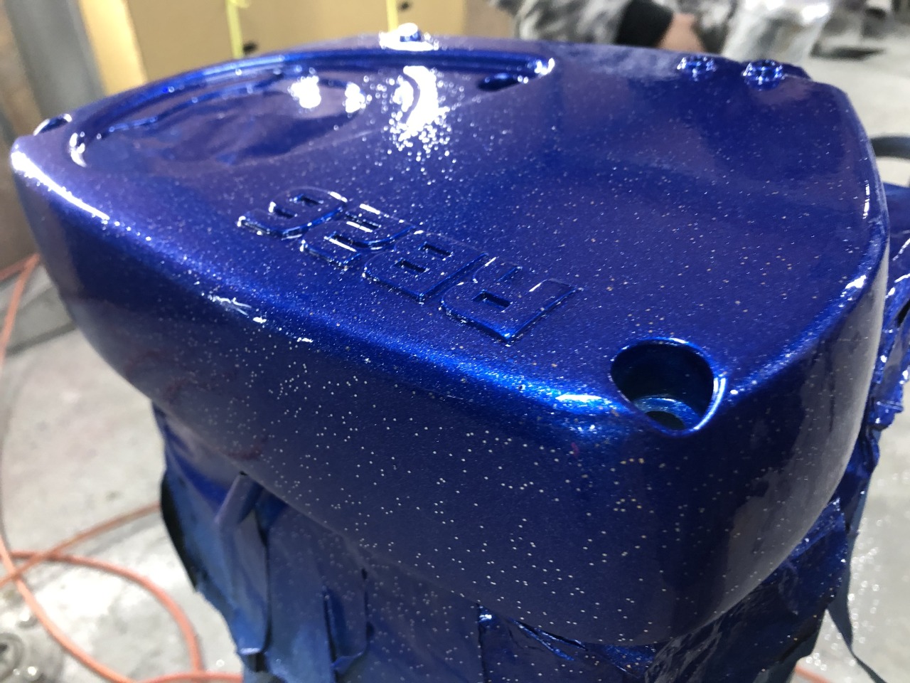Nissan RB26用 ヘッドカバー 青 RB26ヘッドカバー塗装！キャンディ