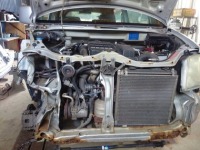 スズキワゴンR 前側交通事故事故修理！ 車内部の修理・作業工程ご紹介！