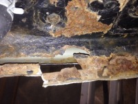 ボンゴフレンディ 錆で無くなった鉄板部分の施工方法 当て板による修理！