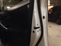 30プリウス 運転席ドア内側のキズ/凹み板金塗装修理完了です!