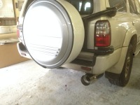 RV車用背面タイヤハードカバー 塗り分け塗装/取り付け！