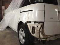 トヨタシエンタ リヤバンパー/サイドステップのガリキズ塗装修理
