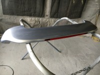 ダイハツハイゼットカーゴ 持ち込みリヤゲートスポイラーを加工取付け/配線処理