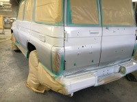 トヨタ70ランクルプラド ボディとバンパーを塗り分け＆オールペイント！