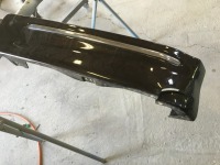 日産モコ純正オプション品リアアンダースポイラーの割れ修理塗装！