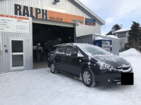 トヨタウィッシュ ショック！お出かけする時自宅の塀と接触！お急ぎ板金修理‼︎