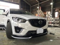 マツダCX-5 ガレージベリーフロントスポイラーの持ち込み塗装！取付けはご来店で♪