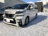 トヨタヴェルファイア 車両保険加入!自動車保険修理も視野にフロントエアロバンパー破損修理‼︎